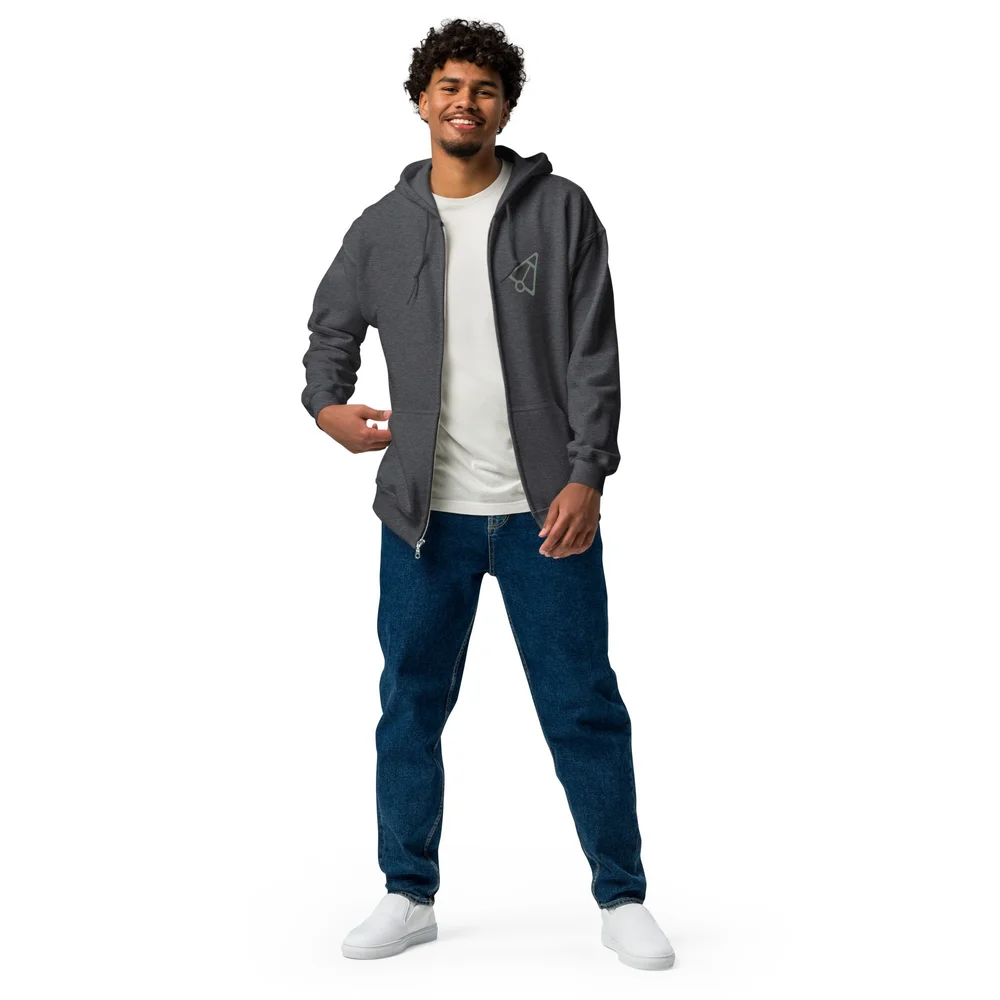 Mimizemi Album Art Zip Hoodie (Teal/Dark Heather)